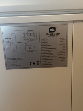 Congelador OK 293L Vendo urgente por mudanza