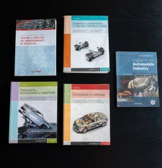Libros de texto Grado Superior de Automoción
