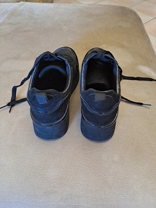 Sneakers Donna Nere Glitter Tg 37