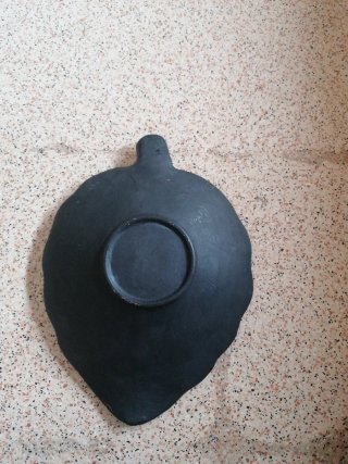 Svuotatasche in pietra rosso e nero
