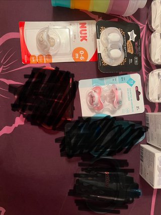 Lote biberones y accesorios bebé