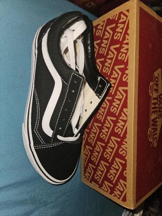 Zapatillas Vans Mujer Negras y Blancas