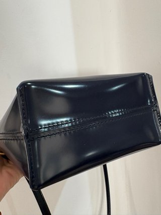 Bolso Piel Bimba y Lola Azul Marino y Dorado