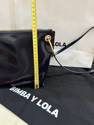 Bolso Piel Bimba y Lola Azul Marino y Dorado