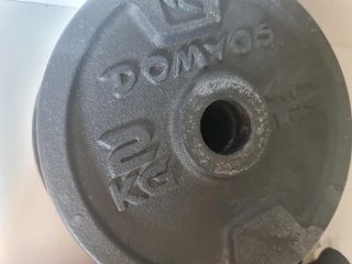 Discos de peso Domyos  + cierres