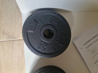 Discos de peso Domyos  + cierres
