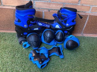 Patines infantiles 4 ruedas y protecciones