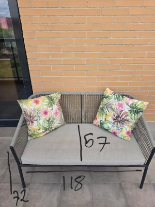Conjunto terraza 2 sillones y mesa
