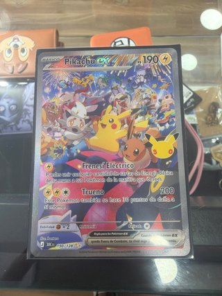 Carta Pokémon Pikachu EX 30 Aniversario