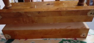 Prensa de encuadernación de madera