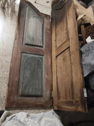 Puertas abatibles de madera 1'87 largo por 62