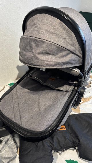 Carrito de bebé Kiduku gris