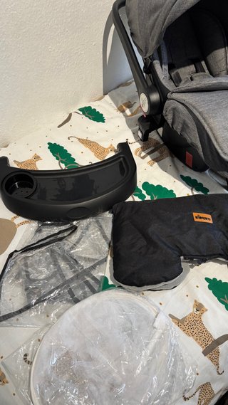Carrito de bebé Kiduku gris
