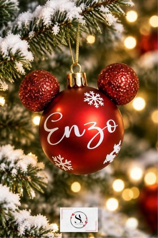 Bolas de Navidad Rojas y Doradas