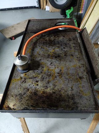 Plancha profesional a gas butano