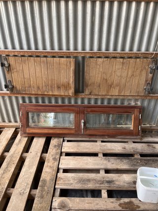 Ventana Iroko 40x135 con contra