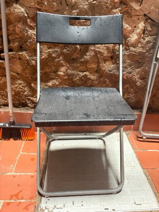 6 Sillas Plegables Metal y Plástico