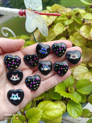 Juego Tres en Raya "Gatitos Corazones"