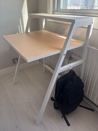 Escritorio madera y metal