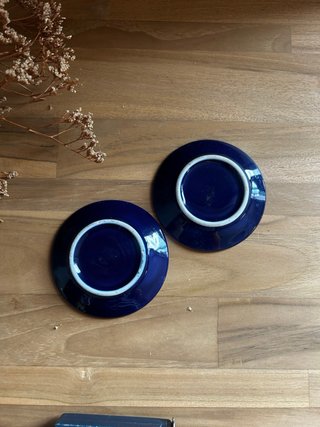 Platitos porcelana azul cobalto