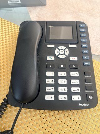 Teléfono fijo GSM/3G Tecdesk Negro