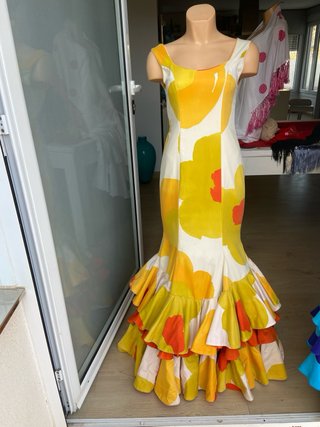 378 traje Sevillana Juvenil Estampado 32/34