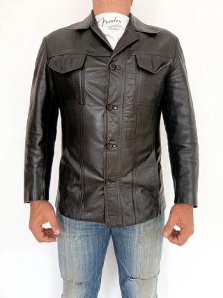 Chaqueta vintage cuero auténtico S Medidas indicad