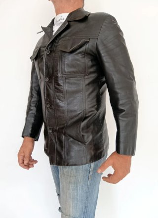 Chaqueta vintage cuero auténtico S Medidas indicad