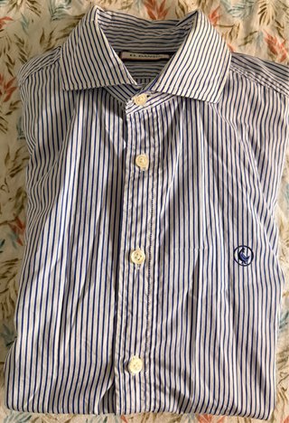 Camisa El Ganso Rayas Azules y Blancas
