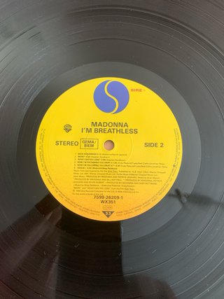Vinilo Madonna I'm Breathless Dick Tracy