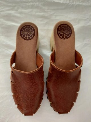 Zuecos de piel Porronet mujer
