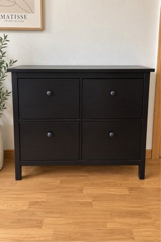 Zapatero Ikea Hemnes Negro
