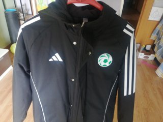 Parka Adidas Stadium Negra y Blanca