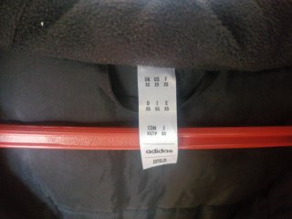 Parka Adidas Stadium Negra y Blanca