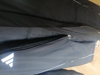 Parka Adidas Stadium Negra y Blanca