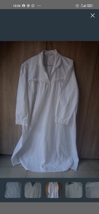 Camisón blanco talla única