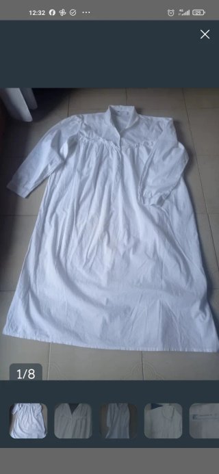 Camisón blanco talla única