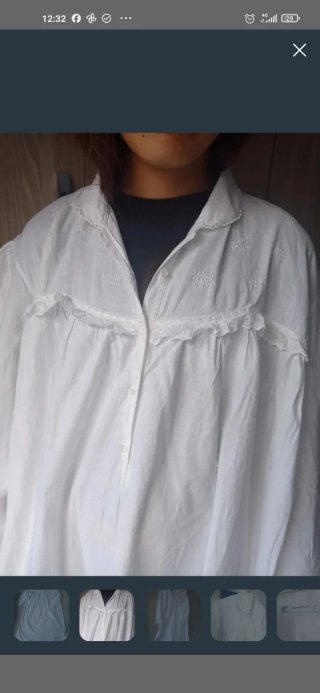 Camisón blanco talla única