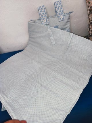 Saco y bolso para bebé con ositos