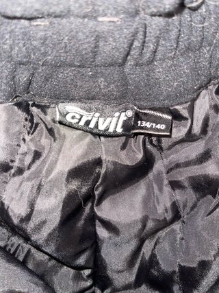 Pantalón nieve niño unisex Crivit T.134-140 negro