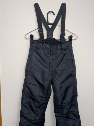 Pantalón nieve niño unisex Crivit T.134-140 negro