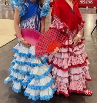 Vestidos niña flamenca talla 8 (2 uds)
