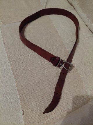 Cinturón de piel caballero