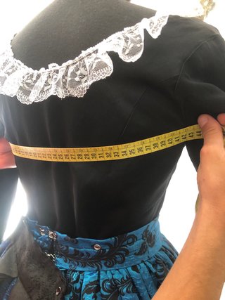 Traje de Fallera azul y negro