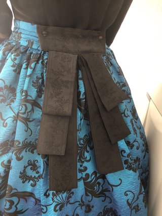 Traje de Fallera azul y negro