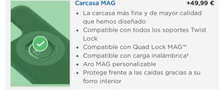 Funda Quad Lock Mag iPhone 16 Plus 6.7