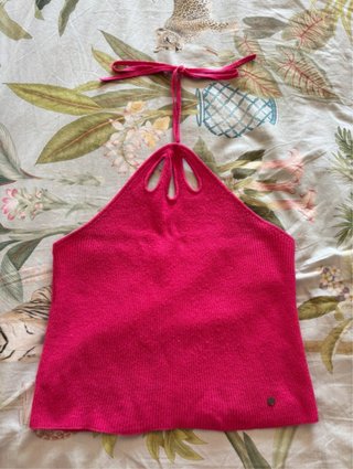 Top halter rosa fucsia Brownie Talla M
