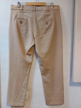 Pantaloni chino con lino beige donna MANGO