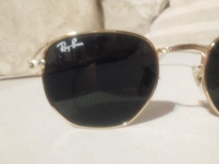 Gafas de sol Ray-Ban Hexagonal Doradas Negras