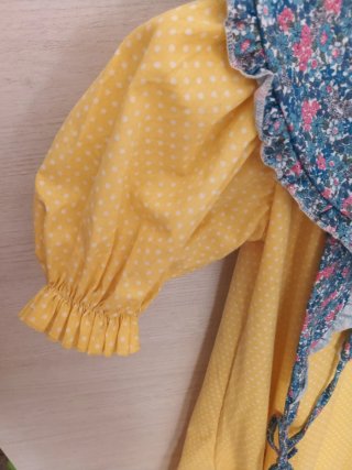 Vestido Gitana Niña Flamenca Amarillo talla 4-5año